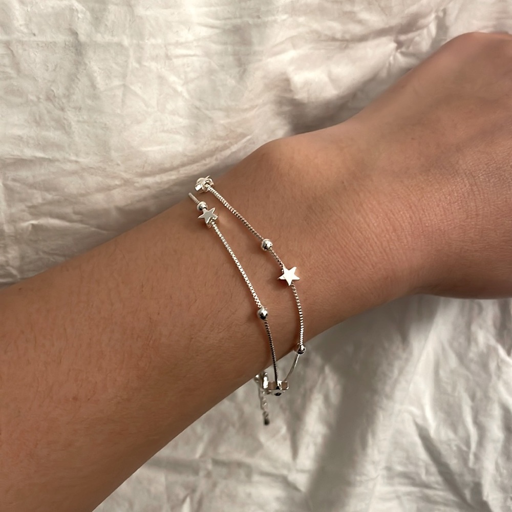 Silver Stars Bracelet